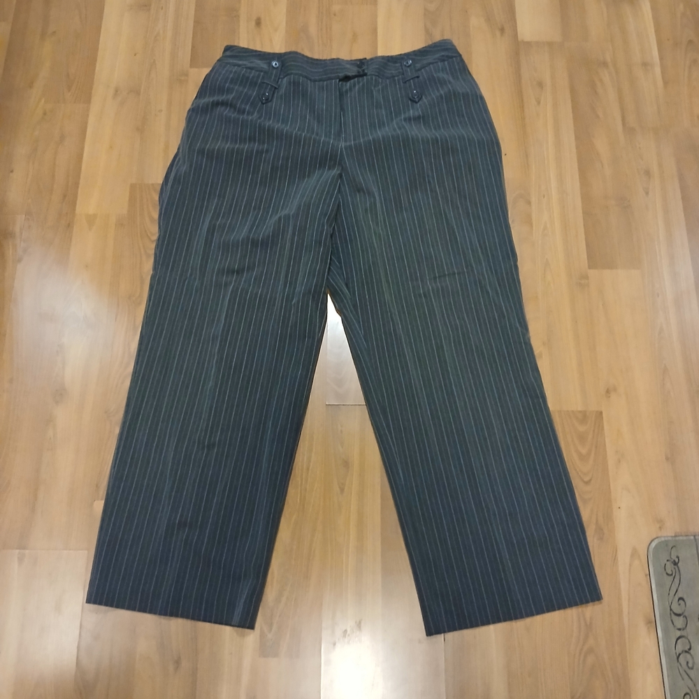 Women's Gray Striped Pants